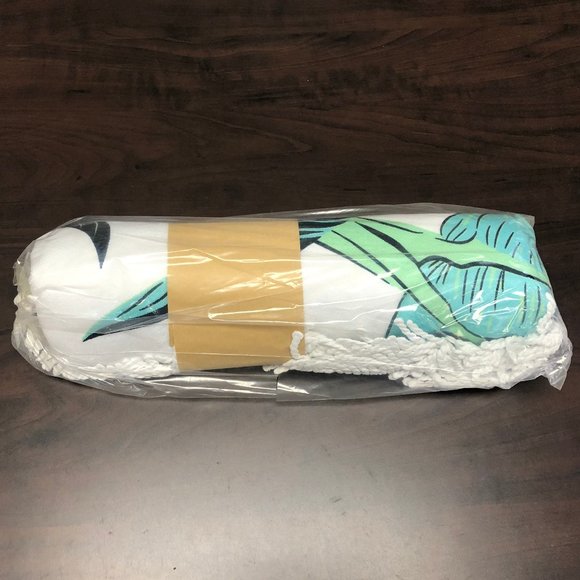 Round Banana Leaf Beach Towel/Mat/Picnic Blanket - Picture 3 of 3